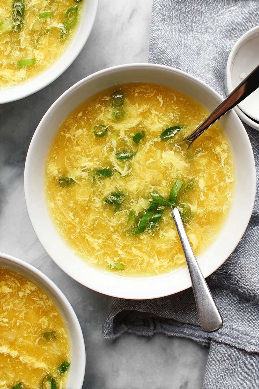 egg drop soup - Serving Suggestion